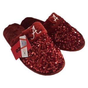 Alabama Crimson Tide NCAA Sequined Slippers by FOCO Size Women’s 5 - 6 NIB